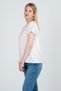100% Cotton Striped Low Arm Tip Double Women's T-Shirt - with Different Color Options - 3