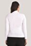 Women's White Turtleneck Long Sleeve Body 3 Pieces - 5