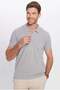 Men's 5-Pack Black-Grey-Khaki-Blue-White Slim Fit Slim Fit Cotton Plain Pique Polo Neck T-Shirt - 3
