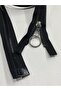 Coat Coat Zipper 95 cm Black
