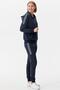 Glitter Knit Detailed Hooded Tracksuit Set - Navy Blue - 3