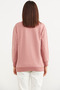 Printed Oversize Basic Sweatshirt - Dried Rose - 4