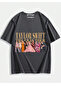 Smoked Taylor Eras Tour Costume Front/Back Printed Oversize Unisex T-Shirt -Minga London