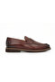 Genuine Leather Brown Loafer Men's Shoes Eva Sole - 3898