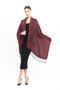 Women's Burgundy Shawl 70X180Cm - 5