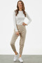 Jogger Comfortable Fit Knitwear Trousers - Beige - 3