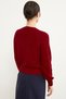 Knitwear Sweater with Hair Knit Detail - Red - 6