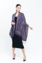 Cashmere Shawl |   Red - Navy Blue |   100% Cashmere Wool |   70X180 cm - 4