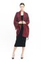Women's Burgundy Shawl 70X180Cm - 7