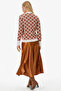 Crew Neck Buttoned Pocket Detailed Knitwear Cardigan - Bone - Tan - 5