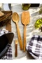 Olive Tree Set of 2 Wooden Spatula Wooden Pot Spoon 29 cm - 4