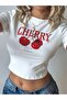تي شيرت نسائي بطبعة الكرز - 3