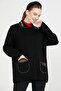 Baby Collar Embroidered Women's Knitwear Jacket - Black - 6