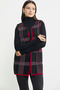 Full Needle Double Color Wool Knitwear Vest - Black - 4