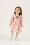 Baby Girl Muslin Summer Dress with Bow and Short Socks as a Gift - 3