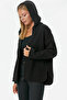 Steel Knit Zippered Hooded Knitwear Jacket - Black - 4