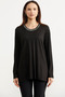 Large Size Long Sleeve T-Shirt - Black
