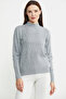 Half Fisherman Motif Knitwear Sweater - Gray - 3
