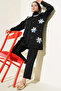 Women's Tulle Floral Zippered Scuba Double Suit