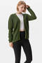 V-Neck Knitwear Cardigan Green - 3