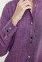 Linen Look Shirt and Pants Set - Purple - 5
