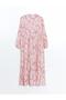 Lcw Modest Judge Collar Floral Women's Shirt Dress - 6