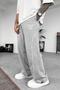 Gray Melange New York Leg Adjustable Detail Baggy Tracksuit - 2