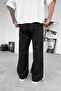 Black New York Leg Adjustable Detail Baggy Tracksuit - 4
