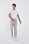 Men's Three-Thread Basic Sweatpants - Gray - 4
