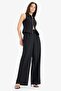Afra X Wide Leg Fabric Palazzo Pants Three Pockets Regular Waist Standard Length E5970Ax25Sp - 3
