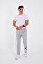 Men's Three Thread Printed Sweatpants - Gray - 3