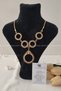 4 Quarter 1 Full Gold Chain Necklace, Quarter Gold Necklace, Five Gold Bars Necklace |   Sun Model