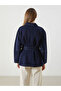 Indigo Shirt Collar Women's Jean Jacket - 4