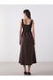 Women's U-Neck Dress - 4