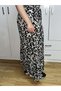 Bohemian, Ethnic Printed Long Skirt, Holiday Beach Dress, Elastic Waist, Mevlana Viscose with 3 Layers of Ruffles - 2