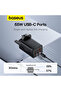 شاحن GaN5 Pro سريع بمنفذين من النوع C + USB - 65 وات - أسود - كابل شحن من النوع C - 100 وات - 1 متر - 4