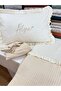 One Person Name Embroidered Pique Set 100% Cotton Oeko-Tex Certified - 3