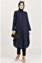 Edanur Şile Cloth Seasonal and Summer Tunic Navy Blue Lcvt - 5