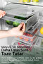 6-Piece Storage Container Set with Lids - Organizer Container for Fruits, Vegetables, and Food 2X(4-6-8) Liters - 3