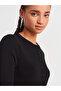 10743 Crew Neck Buttoned Knitwear Blouse-Black - 3