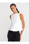 توب Peplum بفيونكة، باللون الإكرو - 50285 - 3