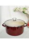 Brown Spotted Large Size Enamel Pot 5-Liter Paste Canned Milk Yogurt Pot - 2