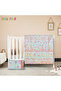 7-Piece Baby Crib Sleeping Set, Little Shapes Adventure Cot Set, Size: 70 x 130 cm - 6