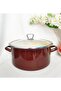 Brown Spotted Large Size Enamel Pot 5-Liter Paste Canned Milk Yogurt Pot