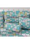 7-Piece Baby Crib Sleeping Set, Color Splash Plaids Cot Set, Size: 70 x 130 cm - 3