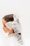 Lacy Balloon Sleeve Detailed Bow Girl's Evening Dress - 3