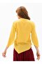 Three-quarter Sleeve Şile Cloth Rhodes Summer Blouse Yellow Yellow - 2
