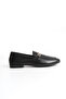 Luna Black Genuine Leather Women's Buckle Ballerinas - 2
