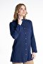 Women's Şile Bezi Hakim Collar Summer Tunic Purple Purple - 5
