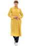 Long Sleeve Collared Seersucker Seasonal and Summer Tunic Yellow Yellow - 5